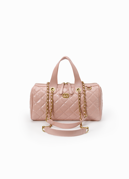 GLOSSY QUILTED CHAIN BAG(MMA1076) <Bundle>