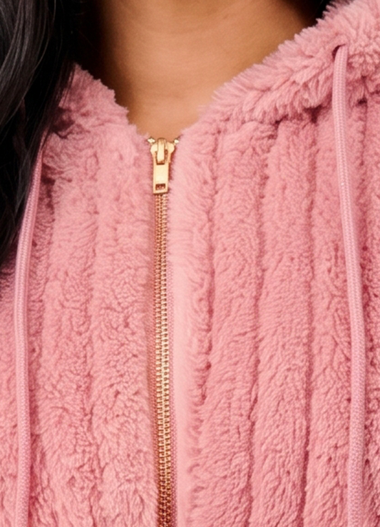 HOODED SHERPA PLUSH JACKET(MMO3011) <Bundle>