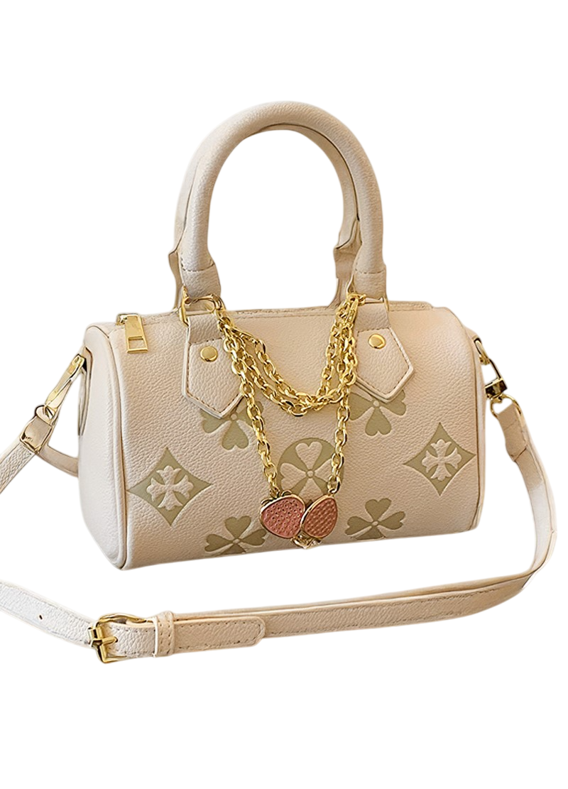 BLOSSOM PRINTED PILLOW BAG WITH CHAINS(MMA1059) <Bundle>