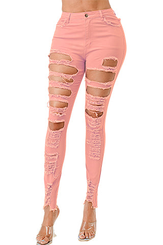 COLORFUL RIPPED PANTS(MMB1004) <Bundle>