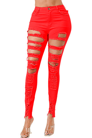 COLORFUL RIPPED PANTS(MMB1004) <Bundle>