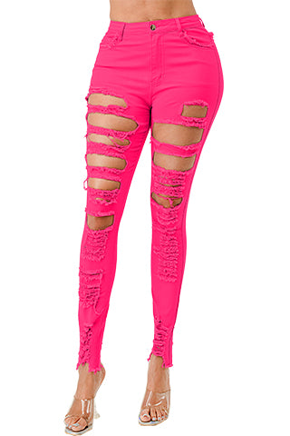 COLORFUL RIPPED PANTS(MMB1004) <Bundle>