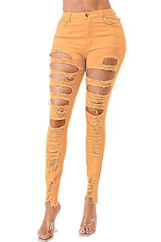 COLORFUL RIPPED PANTS(MMB1004) <Bundle>