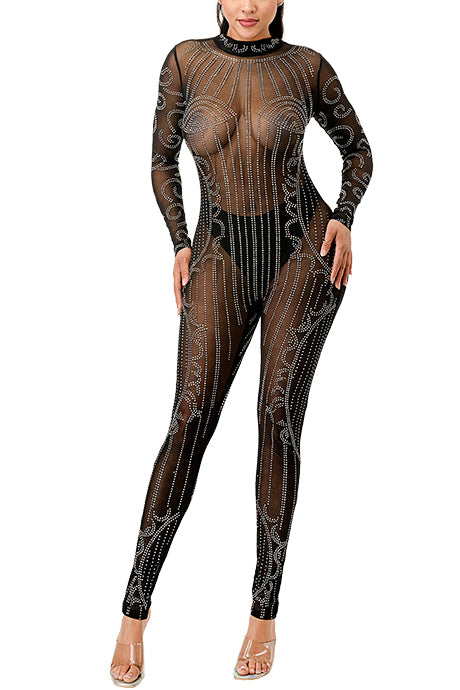 LONG SLEEVE ONEPIECE JUMPSUIT(MMJ1016) <Bundle>