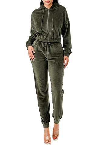 COMFY VELOUR HOODIE SET(MMS3006) <Bundle>