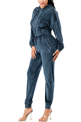 COMFY VELOUR HOODIE SET(MMS3006) <Bundle>