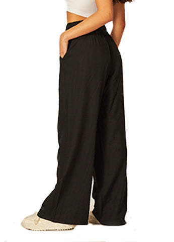 CRINKLED DRAWSTRING WIDE LEG PANTS(SARA01) <Bundle>