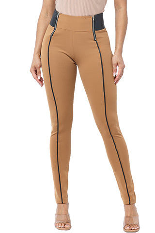 LEATHER & ZIPPER PATCH JEGGING(DWP2002) <Bundle>