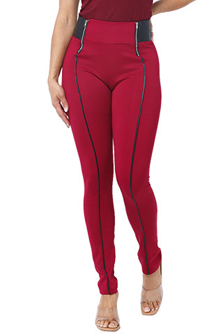 LEATHER & ZIPPER PATCH JEGGING(DWP2002) <Bundle>