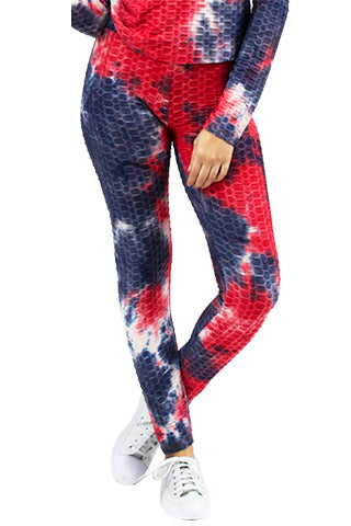 TIE DYE BOOTY LONG LEGGINGS(KP3001T) <Bundle>