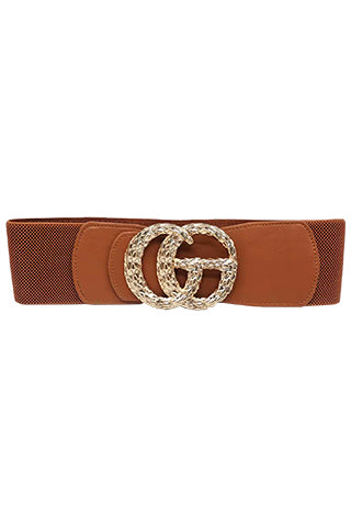 PU GOLD PEARL STONE BELT 34.5"L*3'W(MA0227) <Bundle>
