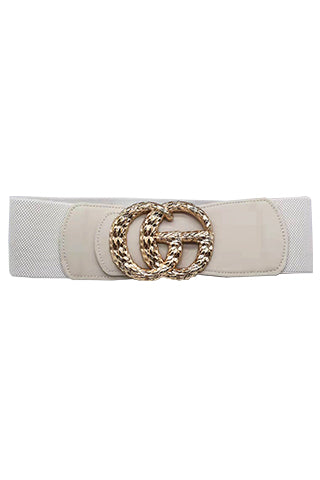 PU GOLD PEARL STONE BELT 34.5"L*3'W(MA0227) <Bundle>