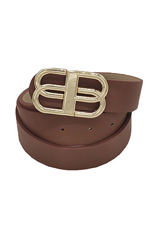 PU METAL BUCKLE BELT L 43" x W 0.7" (MA0272) <Bundle>