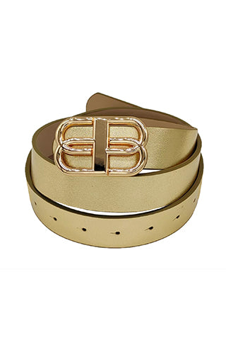 PU METAL BUCKLE BELT L 43" x W 0.7" (MA0272) <Bundle>