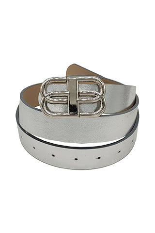 PU METAL BUCKLE BELT L 43" x W 0.7" (MA0272) <Bundle>