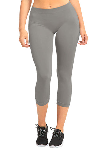 SEAMLESS CAPRI SOLID LEGGINGS(MF898) <Bundle>
