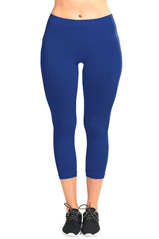 SEAMLESS CAPRI SOLID LEGGINGS(MF898) <Bundle>