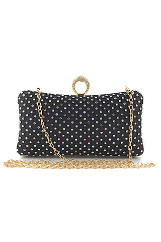 RHINESTONE EVENING BAG 7.5*3.75*2.25(MMA1013) <Bundle>