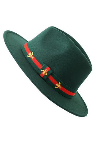 FEDORA HAT WITH BEE BAND BRIM 7CM(MMA3002) <Bundle>
