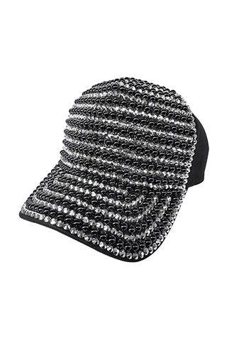 RHINESTONE & PEARL BASEBALL CAP(MMA3006) <Bundle>