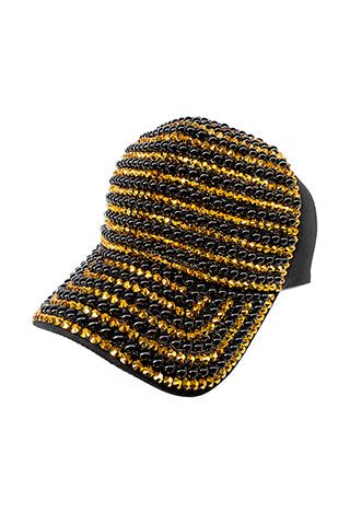 RHINESTONE & PEARL BASEBALL CAP(MMA3006) <Bundle>