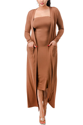 TUBE DRESS & CARDIGAN SET(MMS1001) <Bundle>