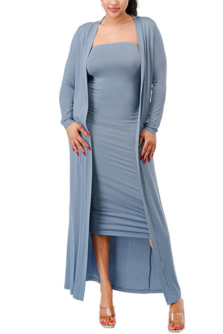 TUBE DRESS & CARDIGAN SET(MMS1001) <Bundle>