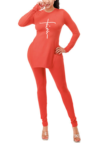 FAITH LETTER LONG SLEEVE SET(MMS3002) <Bundle>