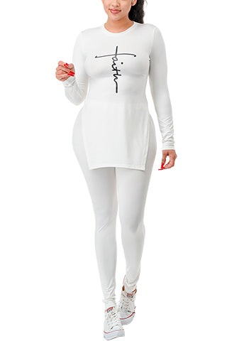 FAITH LETTER LONG SLEEVE SET(MMS3002) <Bundle>