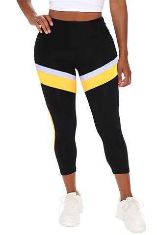 HIGH WAIST COLOR BLOCK LEGGINGS(P6570) <Bundle>