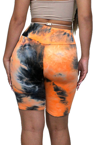 TIE DYE HIGHT WAIST BIKER SHORTS(SP6744) <Bundle>