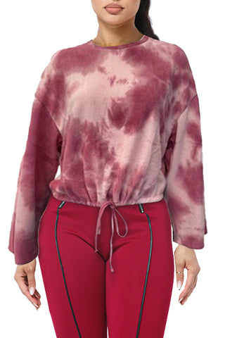 WIDE SLEEVE FRONT TIE TOP(TB7051) <Bundle>