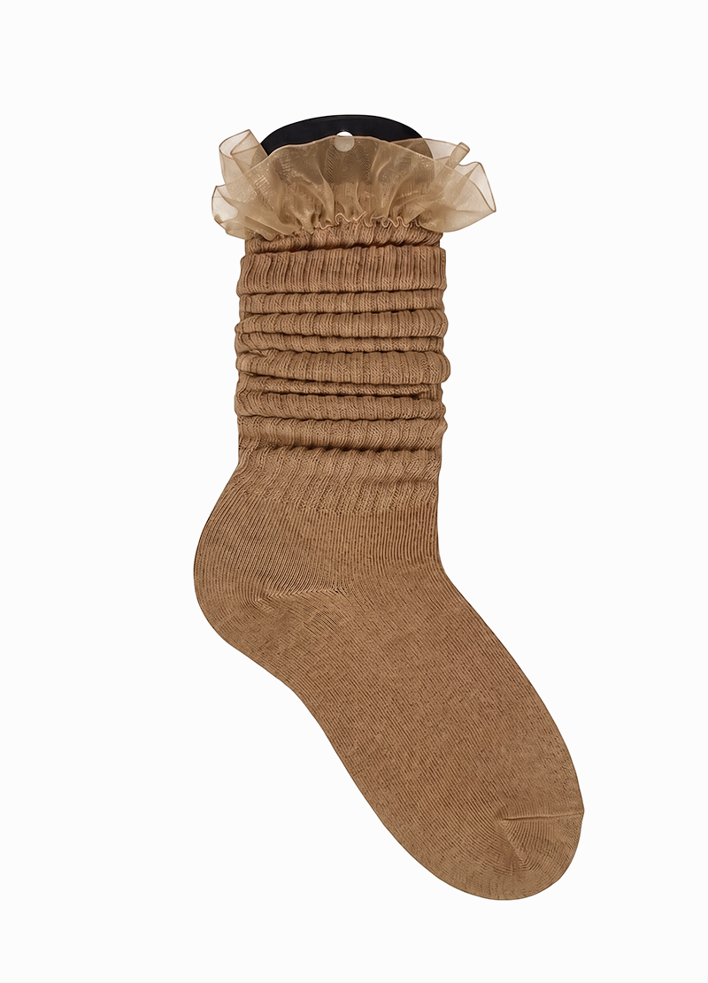 COLORFUL MESH LACE SLOUCH SOCKS(DWA5004) <Bundle>