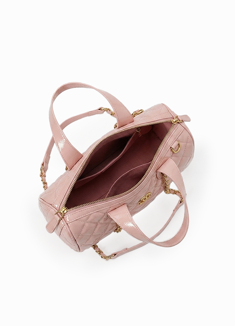 GLOSSY QUILTED CHAIN BAG(MMA1076) <Bundle>