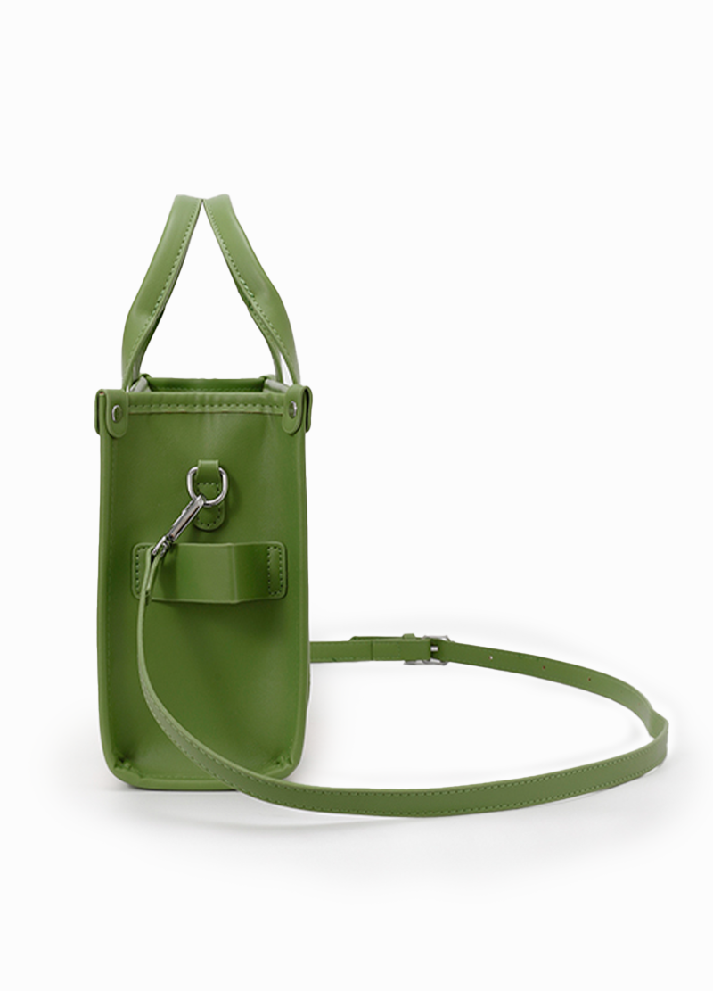 STRAW CONTRAST TOTE BAG(MMA1087) <Bundle>