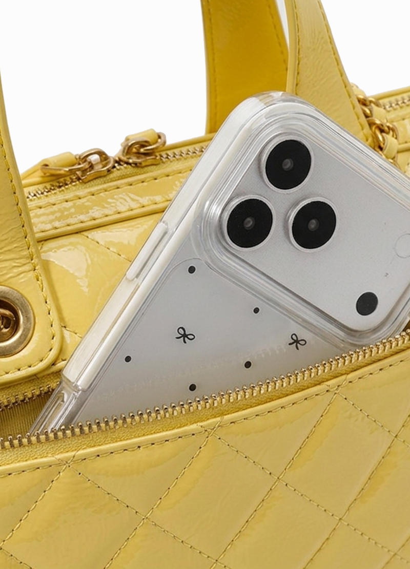 GLOSSY QUILTED CHAIN BAG(MMA1076) <Bundle>