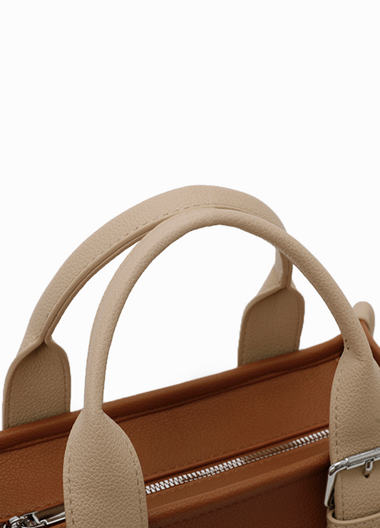 COLOR BLOCK TOTE BAG(MMA1098) <Bundle>