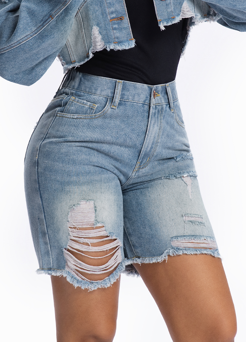 DESTROYED WIDE LEG DENIM PANTS(MMB3002) <Bundle>