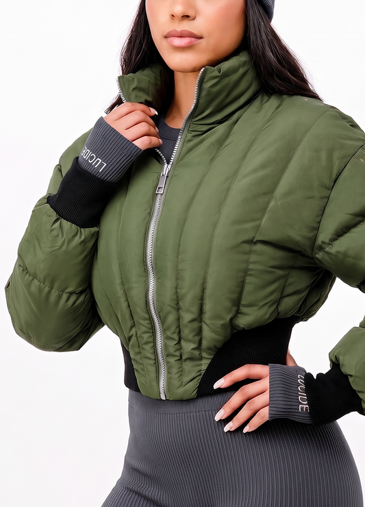 UNIQUELY SHAPED QUILTED PADDED JACKET(MMO4004) <Bundle>