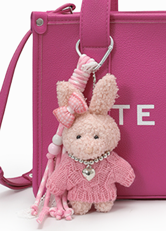 LUXURY LARGE TOTE BAG WITH CHARM(MMA1082) <Bundle>