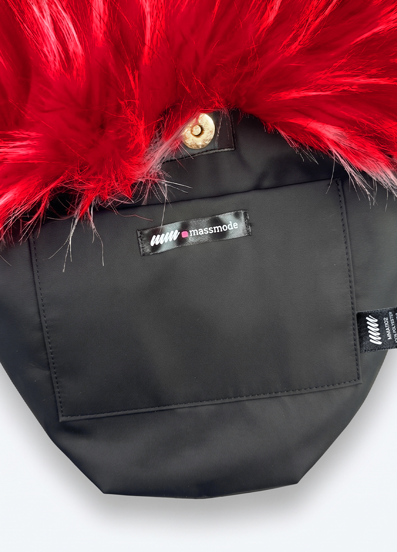 FUZZY FAUX FUR HEART BAG(MMA1014N) <Bundle>
