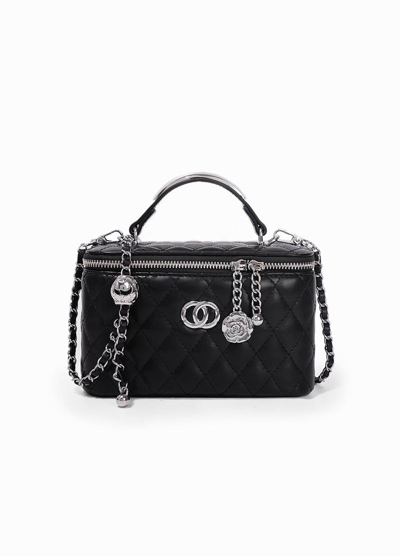 QUILTED CHAIN BOX BAG(MMA1074) <Bundle>