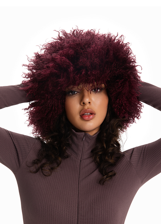 FUZZY FAUX LAMBSWOOL FUR BUCKET HAT(MMA3012) <Bundle>
