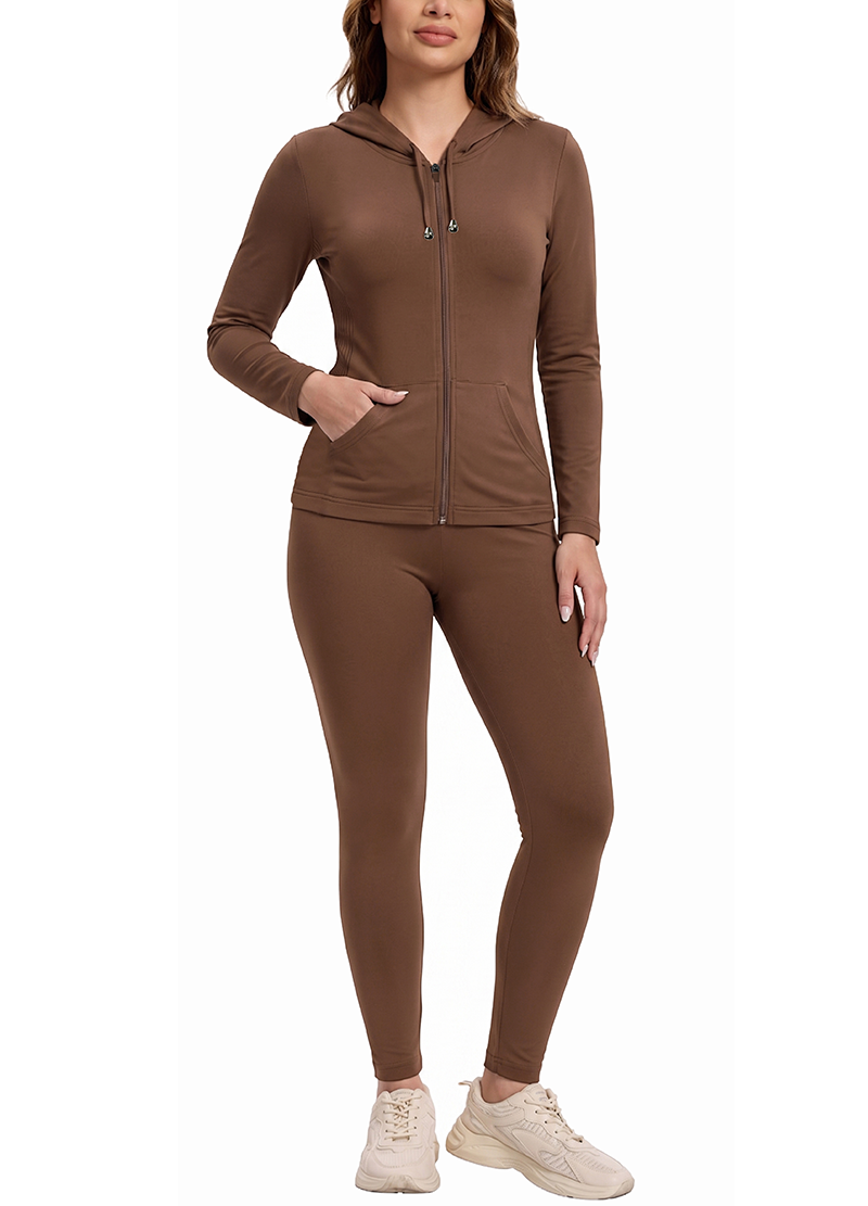 BASIC SEAMLESS HOODIE ZIP UP SET(DWS1001R) <Bundle>