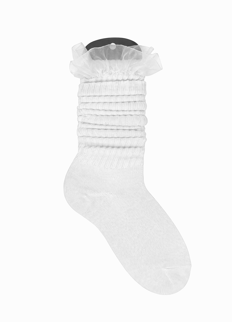 COLORFUL MESH LACE SLOUCH SOCKS(DWA5004) <Bundle>
