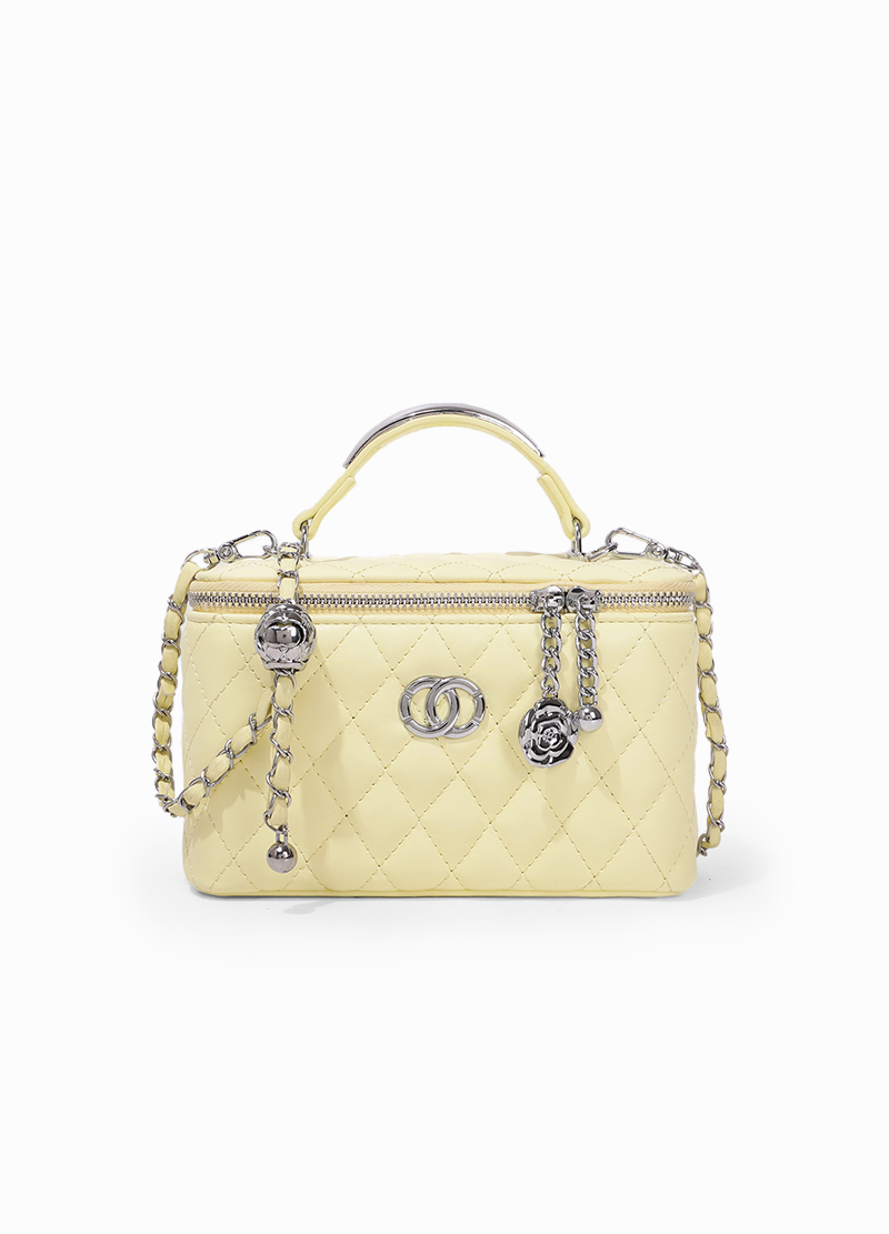 QUILTED CHAIN BOX BAG(MMA1074) <Bundle>