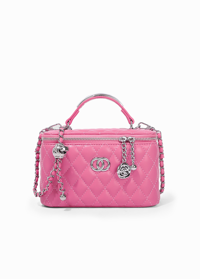 QUILTED CHAIN BOX BAG(MMA1074) <Bundle>