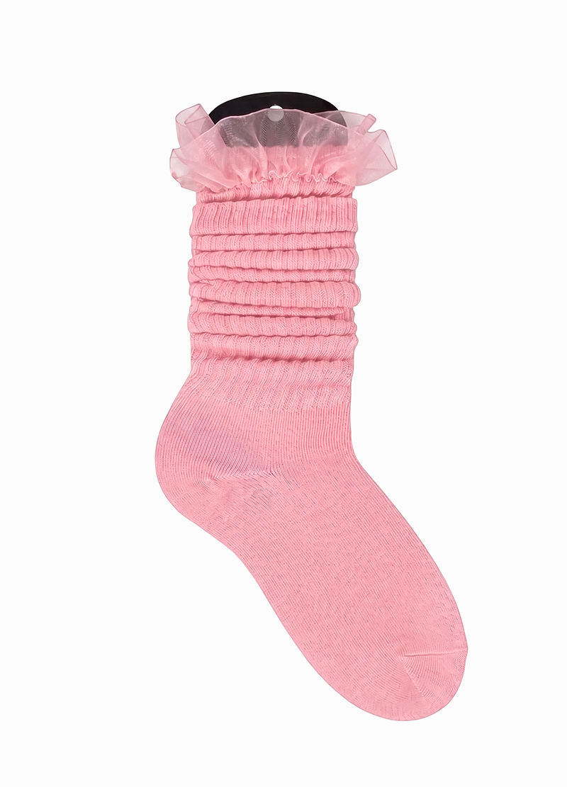 COLORFUL MESH LACE SLOUCH SOCKS(DWA5004) <Bundle>