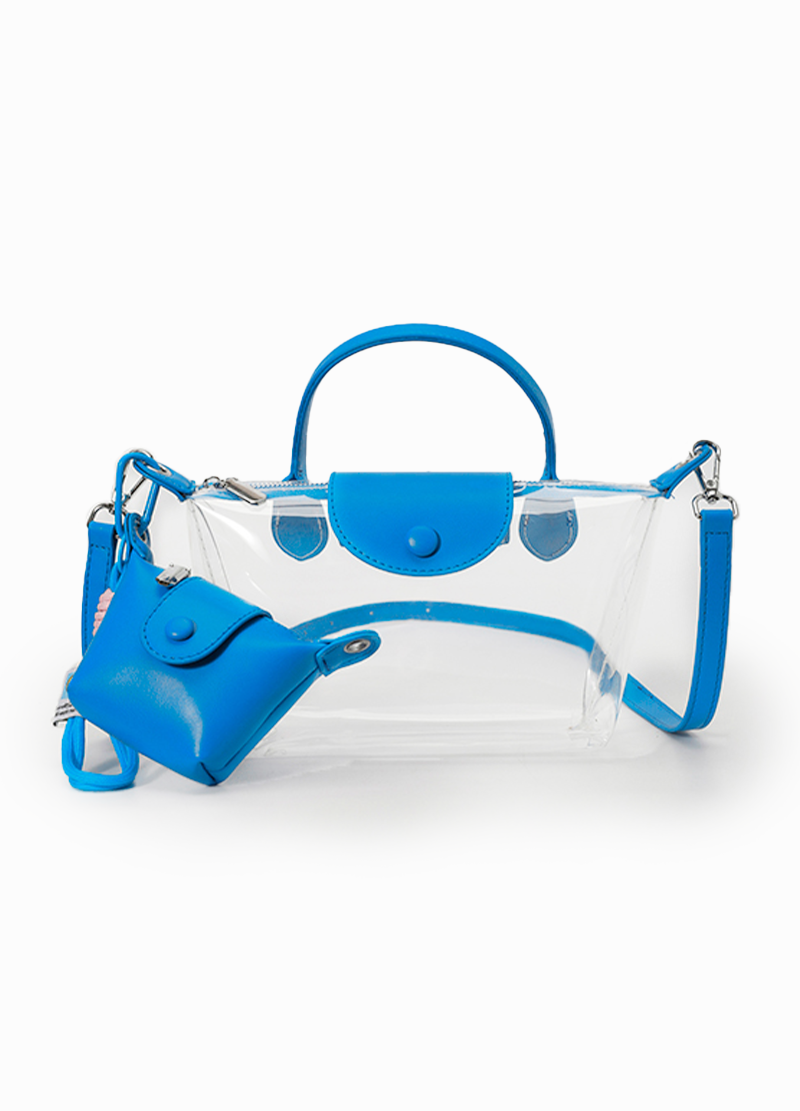 CLEAR PVC BAG WITH A COIN PURSE CHARM(MMA1086) <Bundle>