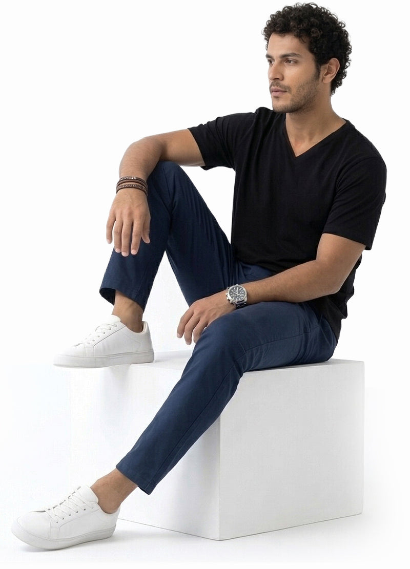 DODO MEN'S BASIC V NECK T SHIRT(DMT2101) <Bundle>